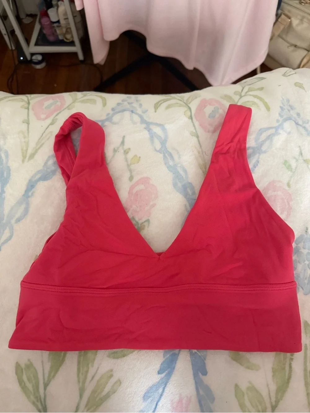 lululemon athletica Pink V-Neck Seamless Bralette